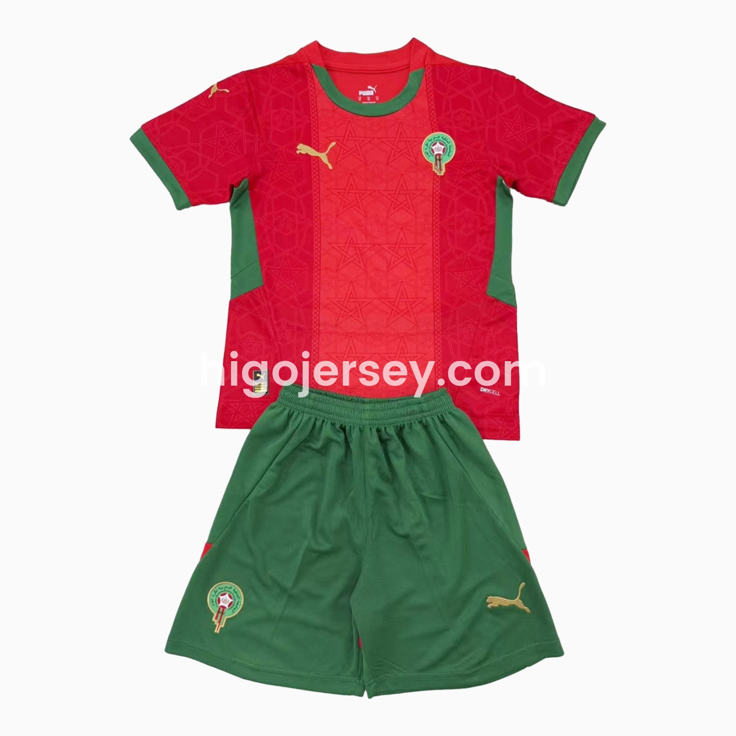 Higojerseys-Morocco 24-25 Home Men's Adult Jersey Set - Fans Version