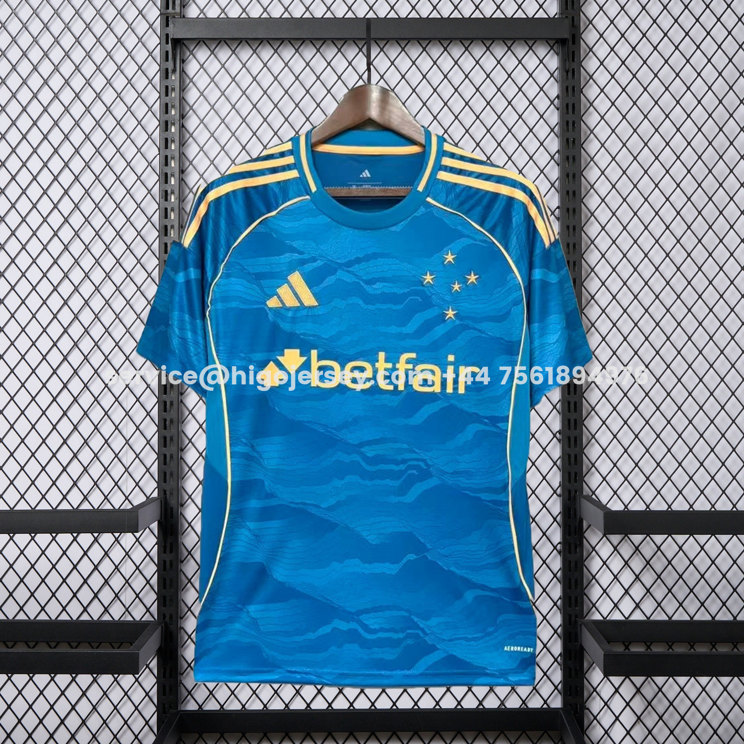 Higojerseys-Cruzeiro 25-26 Third Lake Blue Jersey - Fans Version