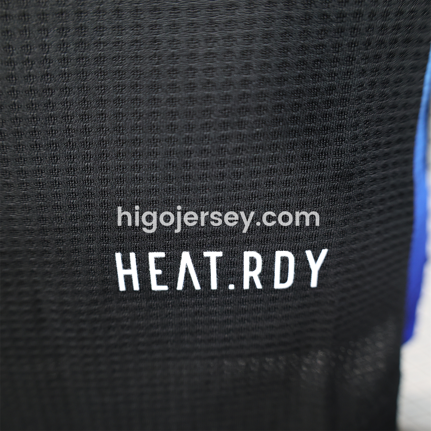 Higojerseys-Algeria 25-26 Pure Black with Blue Sleeves Jersey - Player Version