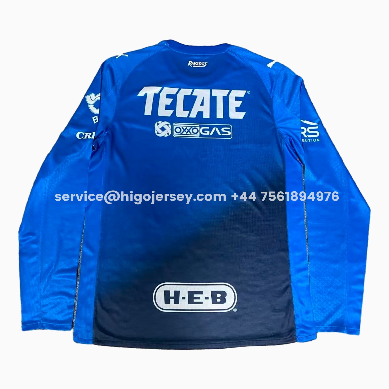 Higojerseys-Rayados Monterrey 25-26 Third Blue Long Sleeves Jersey - Player Version