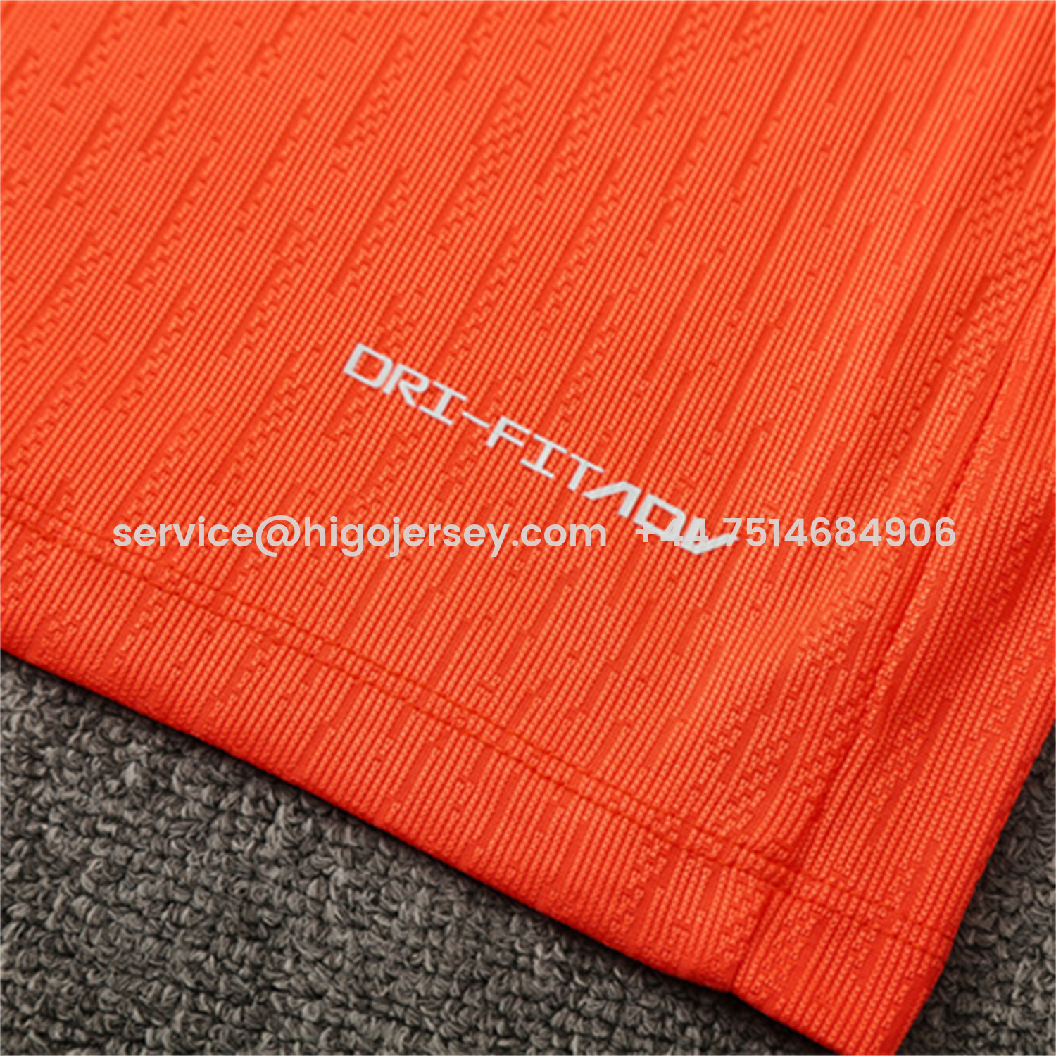 Higojerseys-Barcelona 25-26 Kids Long Sleeve Training Set - Orange Top Royal Blue Sponsor & Royal Blue Pants