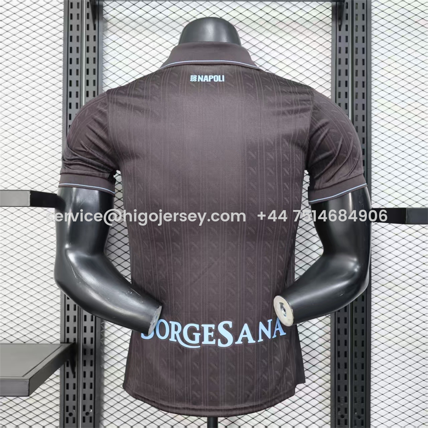 Higojerseys-Napoli 25-26 Third Black Jersey - Player Version