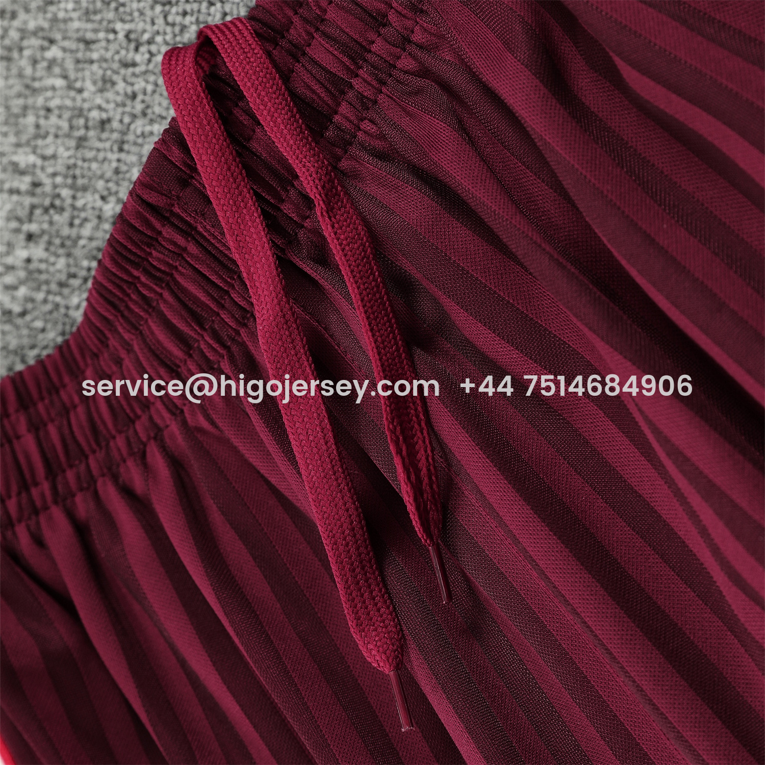 Higojerseys-Bayern Munich 25-26 Vest Training Set - Wine Red Lines Vest & Wine Red Lines Shorts