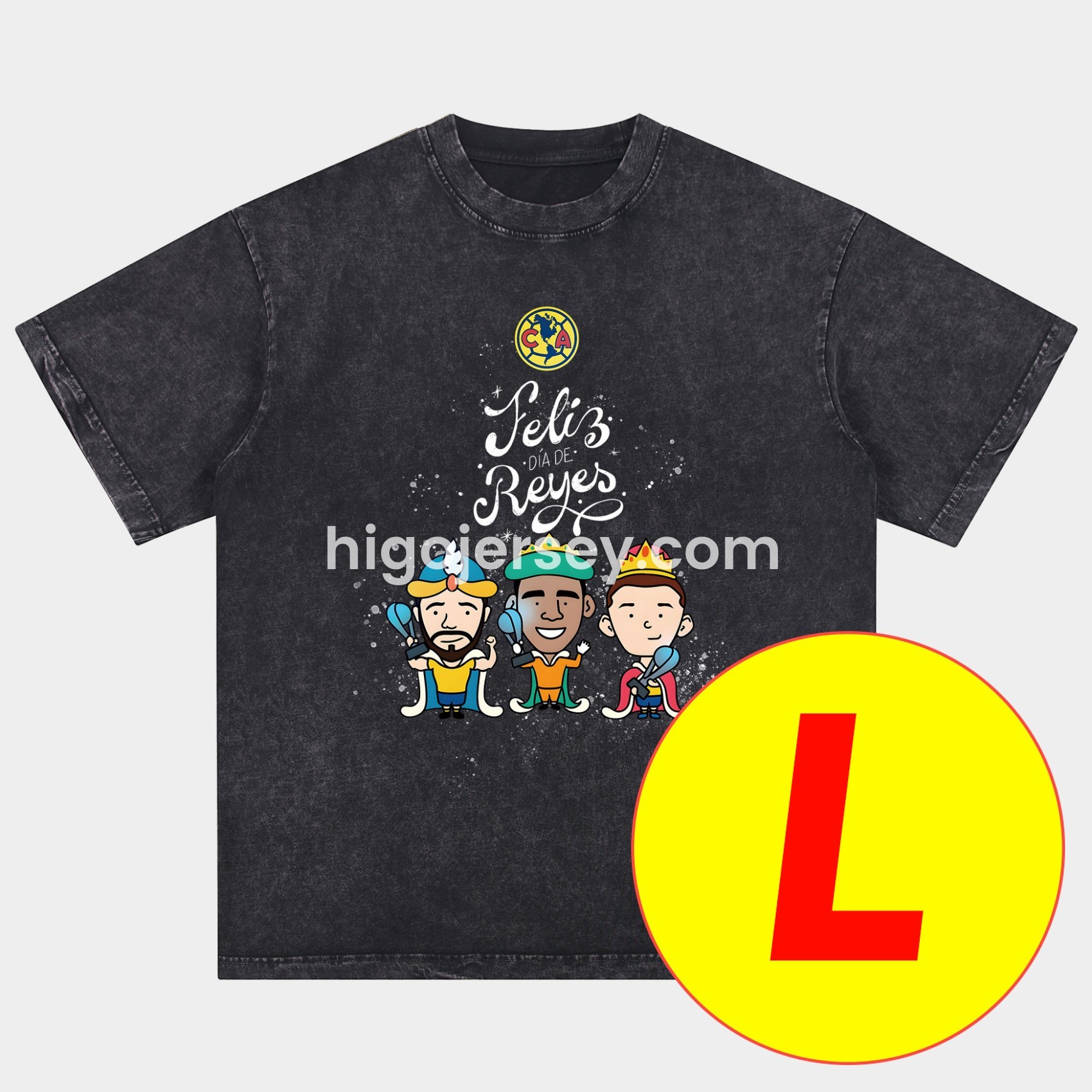 Higojerseys-Club América Triple Championship Oversized Washed T-Shirt
