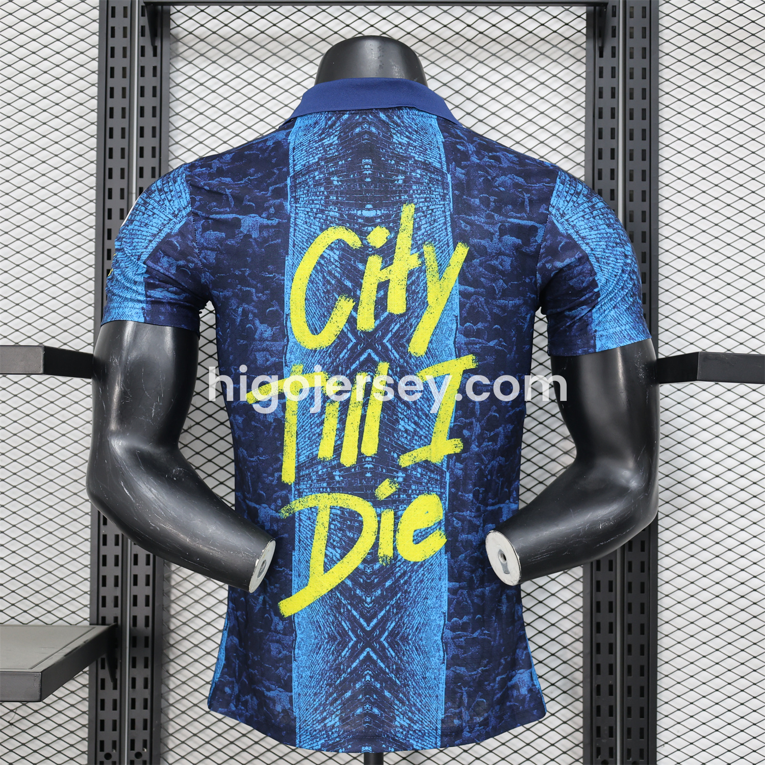 Higojerseys-Manchester City 24-25 Blue Graffiti Special Edition Jersey - Player Version