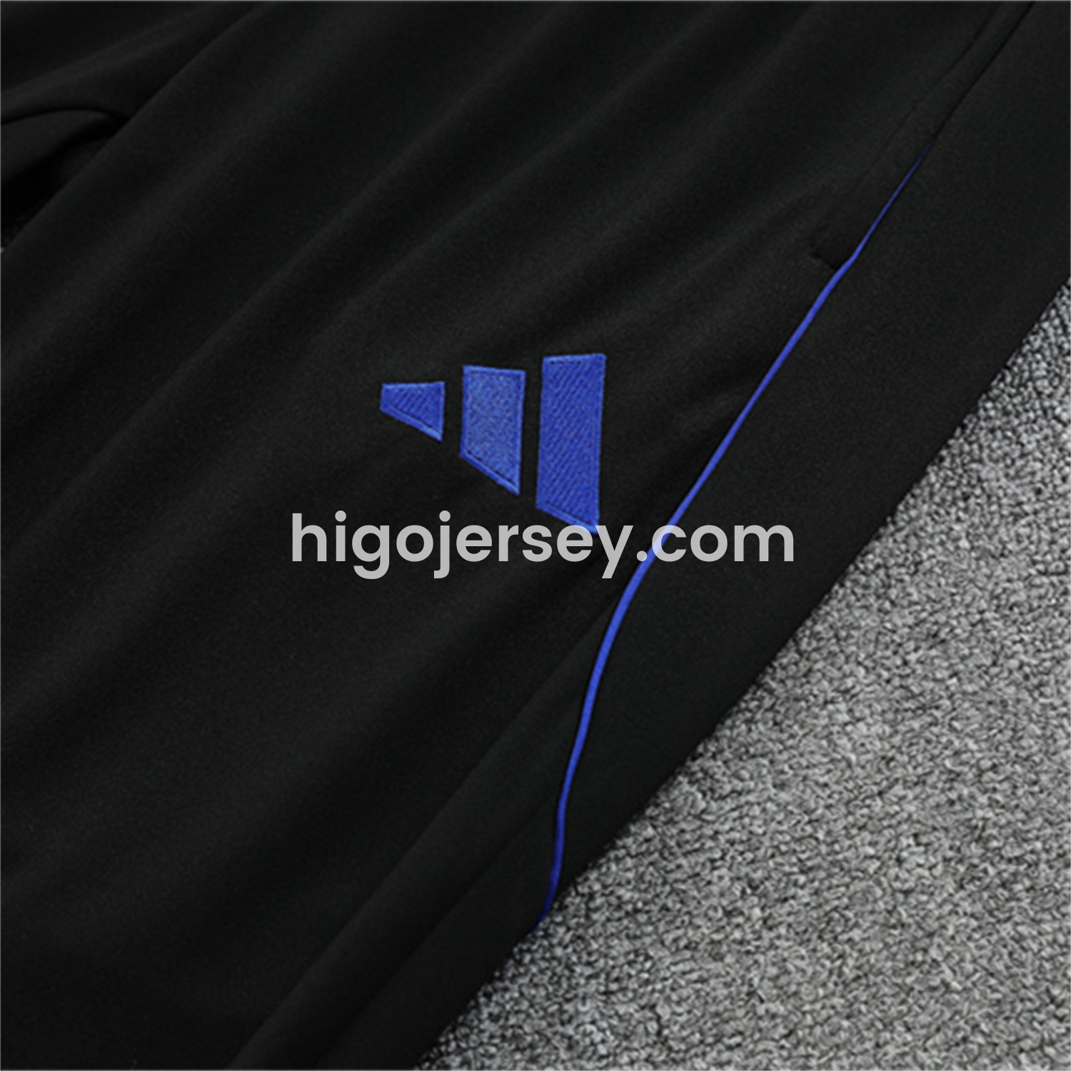Higojerseys-Real Madrid 25-26 Long Sleeve Training Set - Yellow, White and Blue Camouflage Top and Black Pants