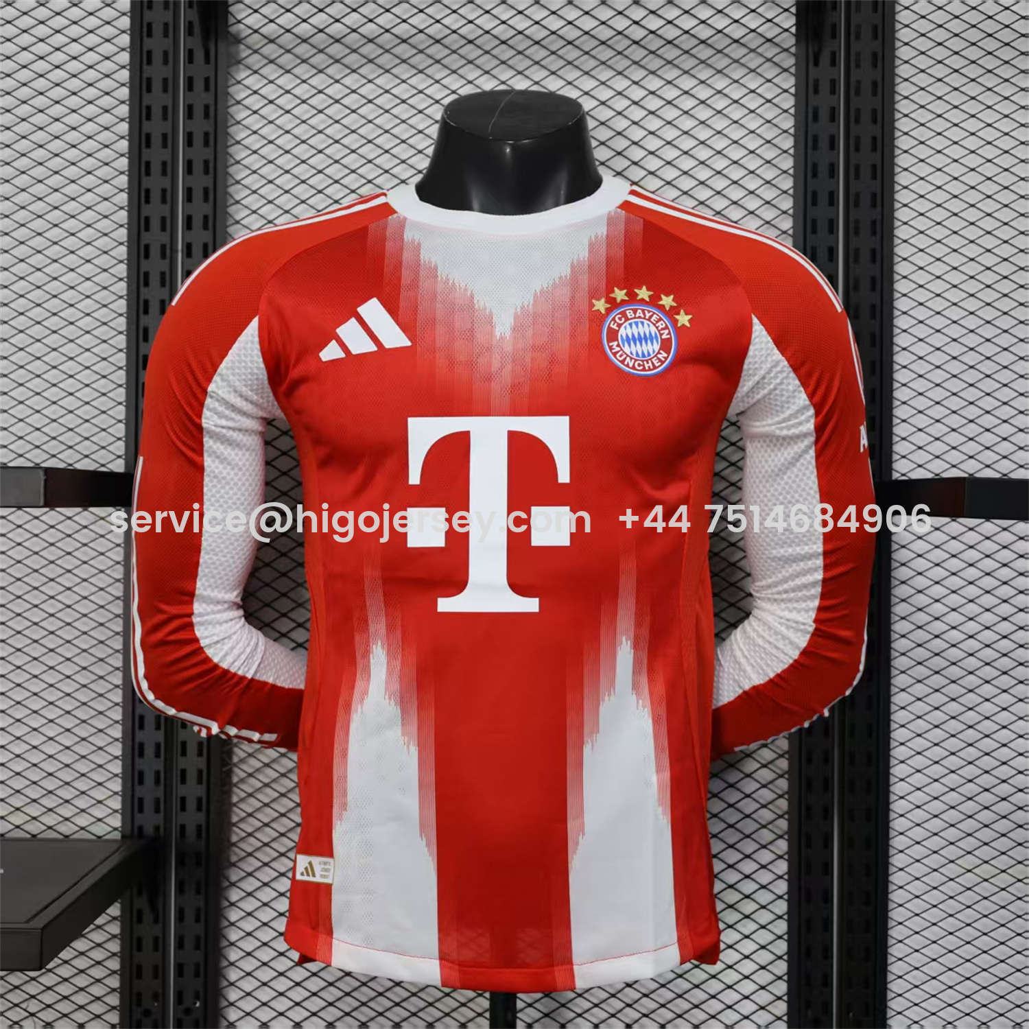 Higojerseys-Bayern Munich 25-26 Home Long Sleeves Jersey - Player Version