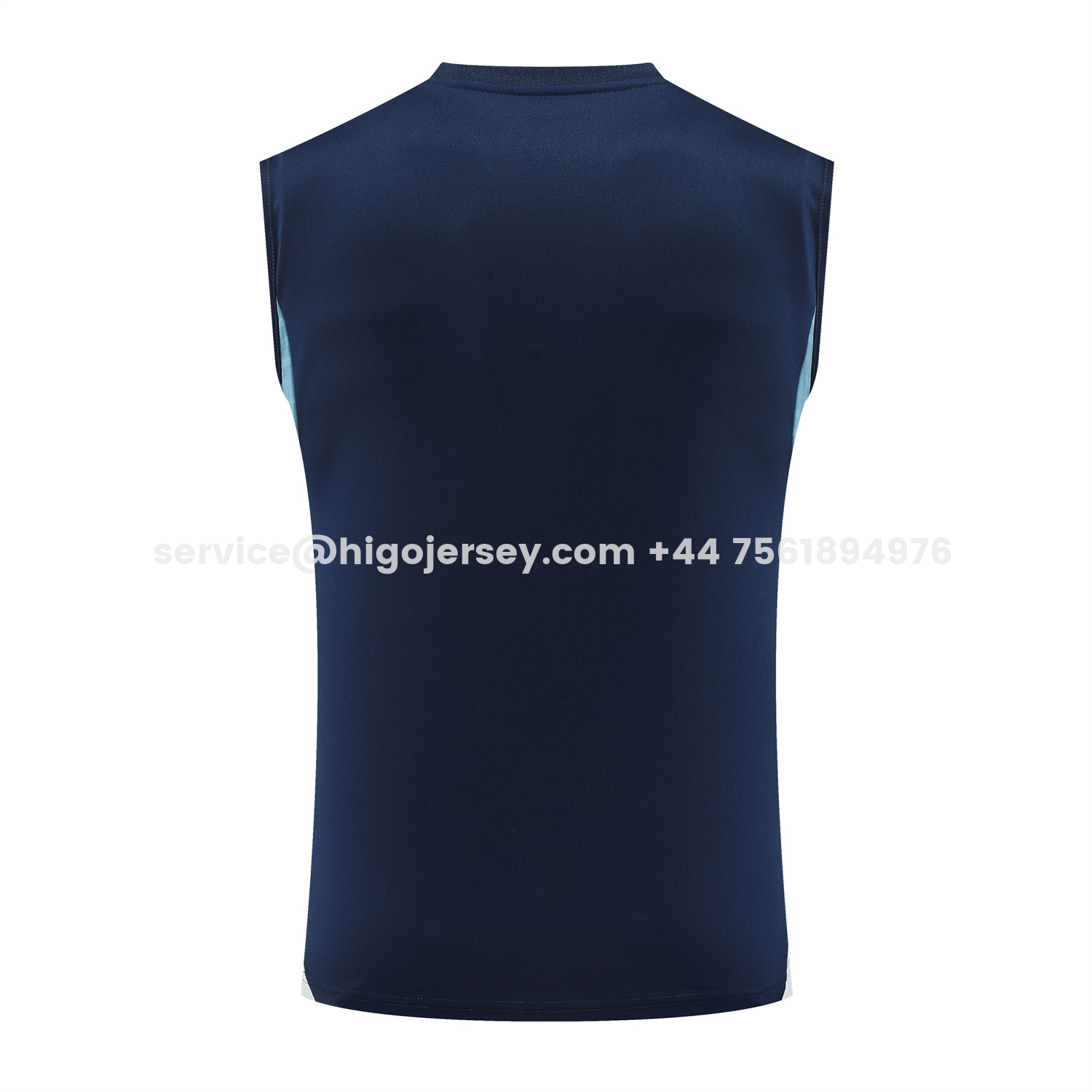 Higojerseys-Arsenal 25-26 Vest Training Set - Deep Blue Vest and Shorts