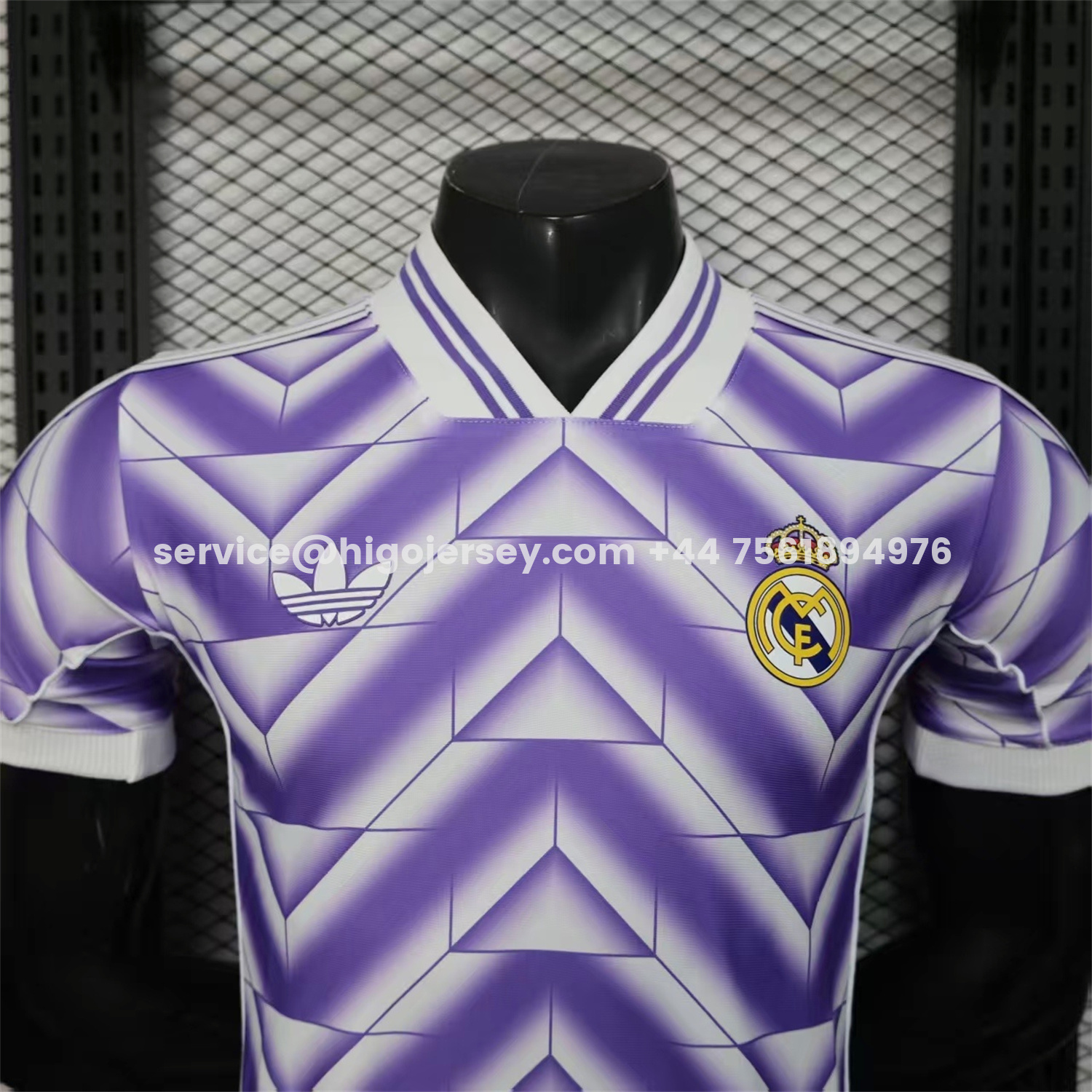 Higojerseys-Real Madrid 25-26 Refracted Purple Light White Special Jersey - Player Version