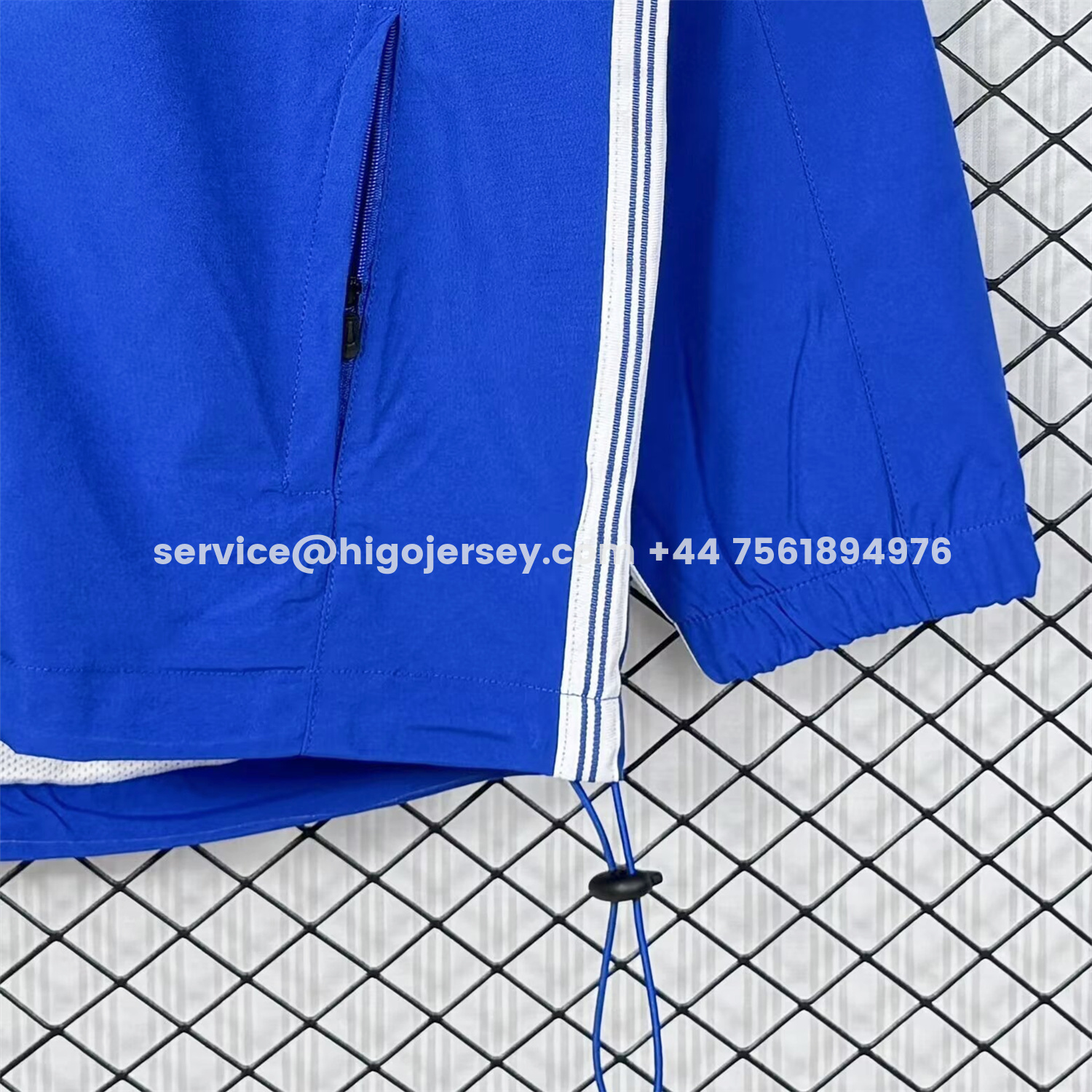 Higojerseys-Retro Brazil 1998 Blue Windbreaker
