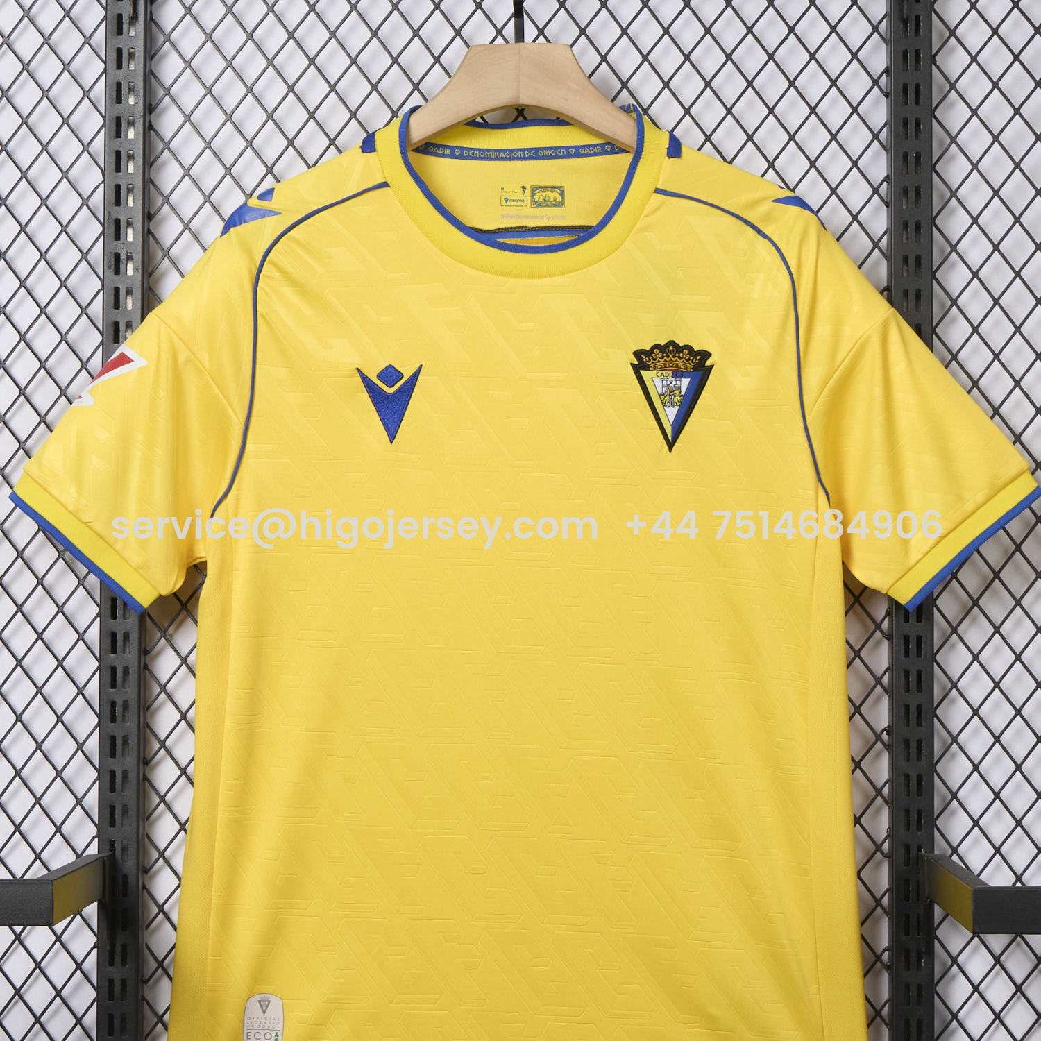Higojerseys-Cádiz Cadiz 25-26 Home Unsponsored Jersey - Fans Version