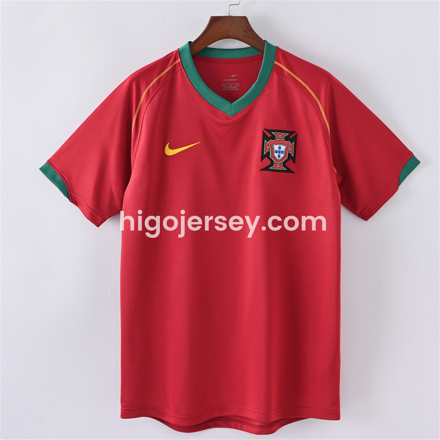 Higojerseys-Retro Portugal 2006 Home Jersey