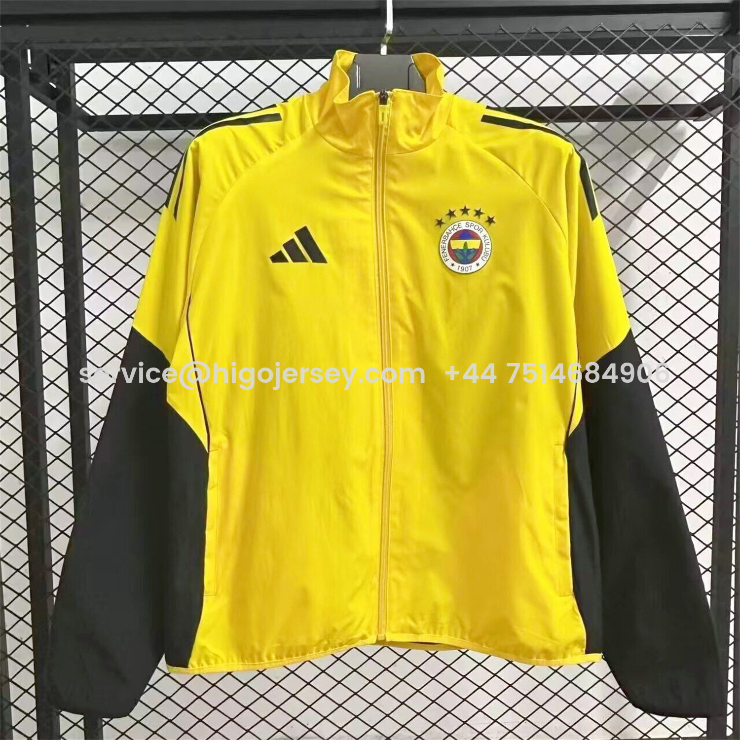 Higojerseys-Fenerbahce 25-26 Windbreaker Jacket - Yellow