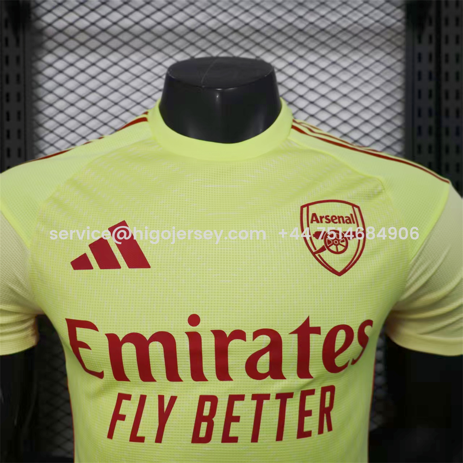 Higojerseys-Arsenal 25-26 Light Yellow Goalkeeper Jersey - Player Version