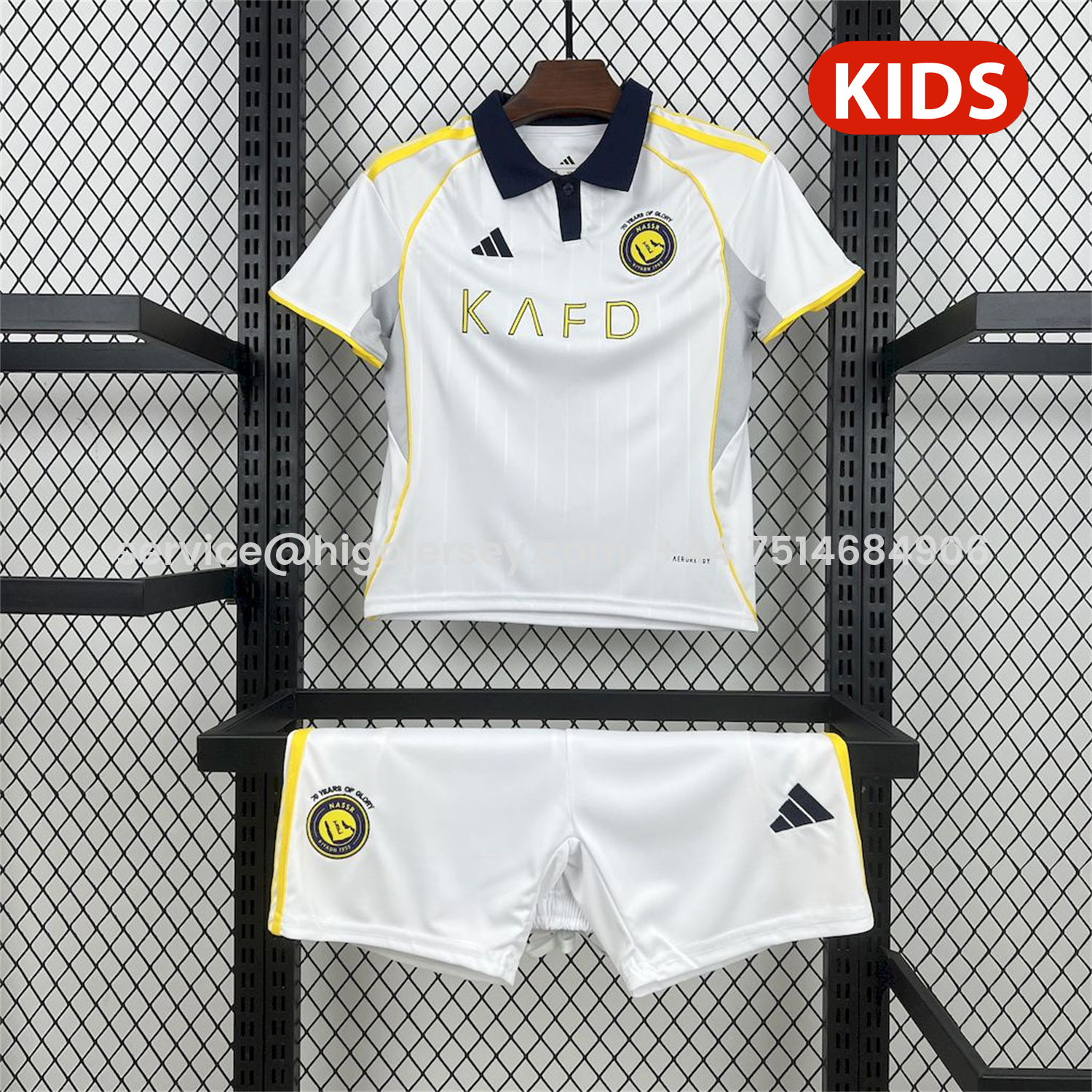 Higojerseys-Al Nassr Riyadh Victory 25-26 Third Kids Kit