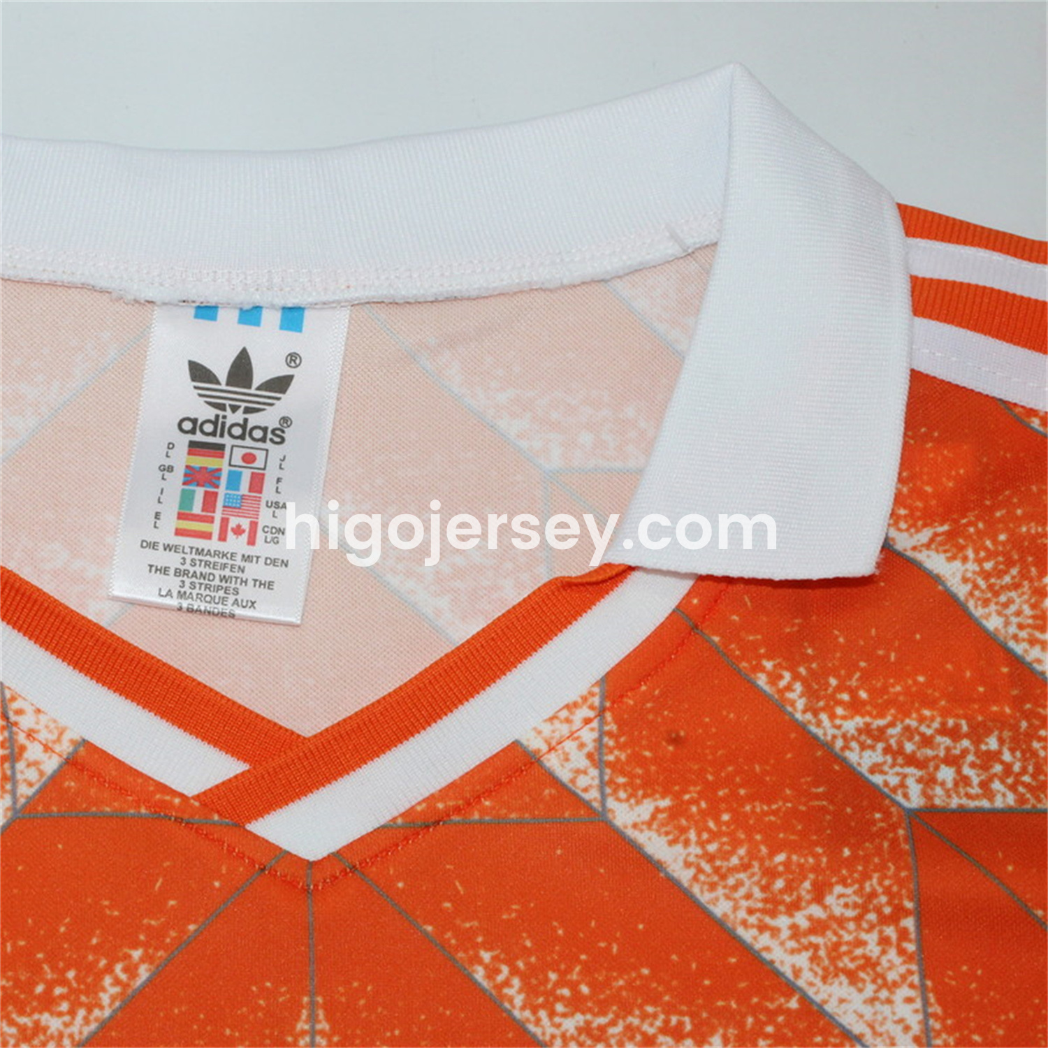 Higojerseys-Retro Netherlands 1988 Home Long Sleeves Jersey