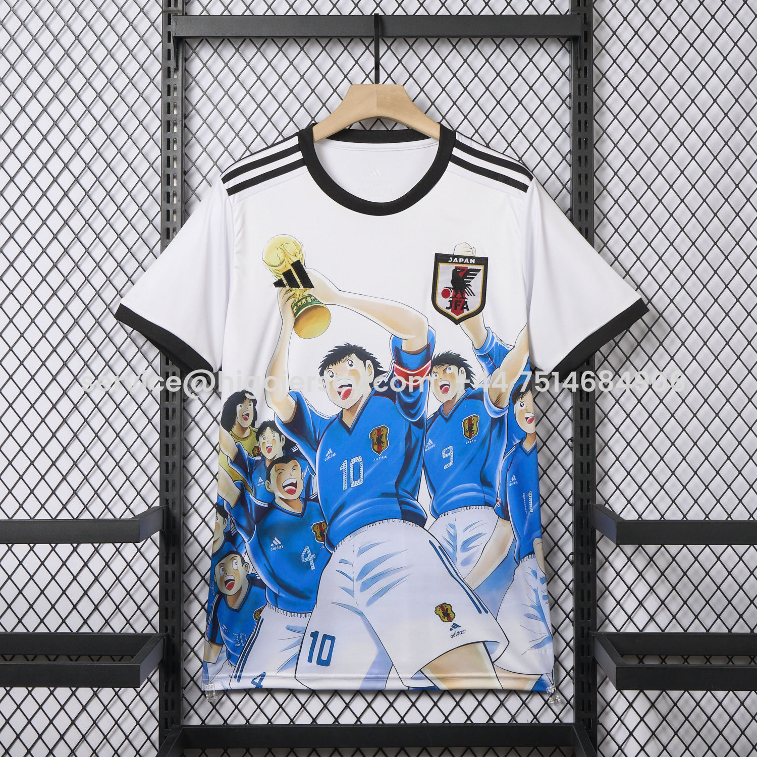 Higojerseys-Japan 25-26 Captain Tsubasa World Cup Champion Special Jersey - Fans Version
