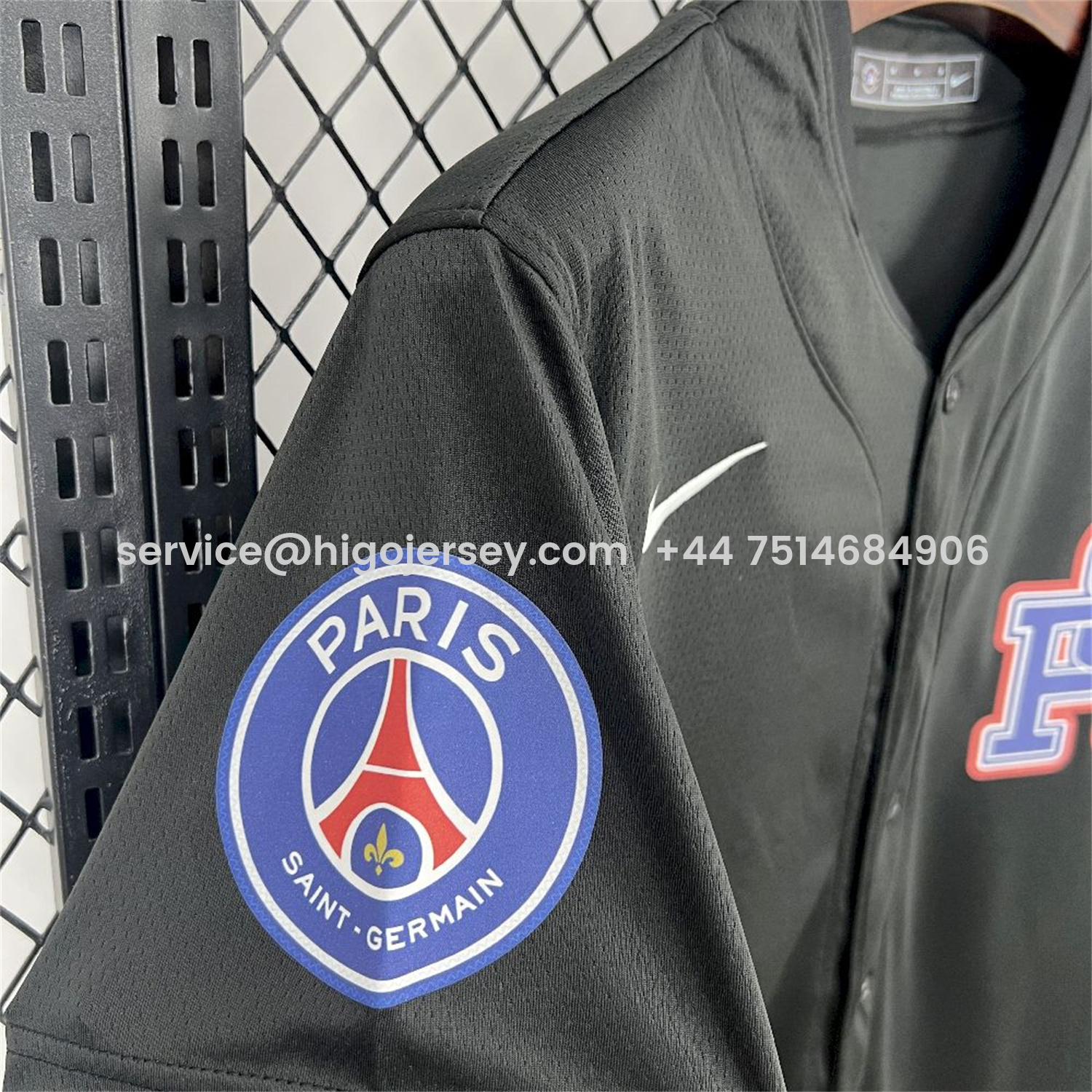 Higojerseys-Paris Saint-Germain PSG 25-26 Black Limited Baseball Jersey