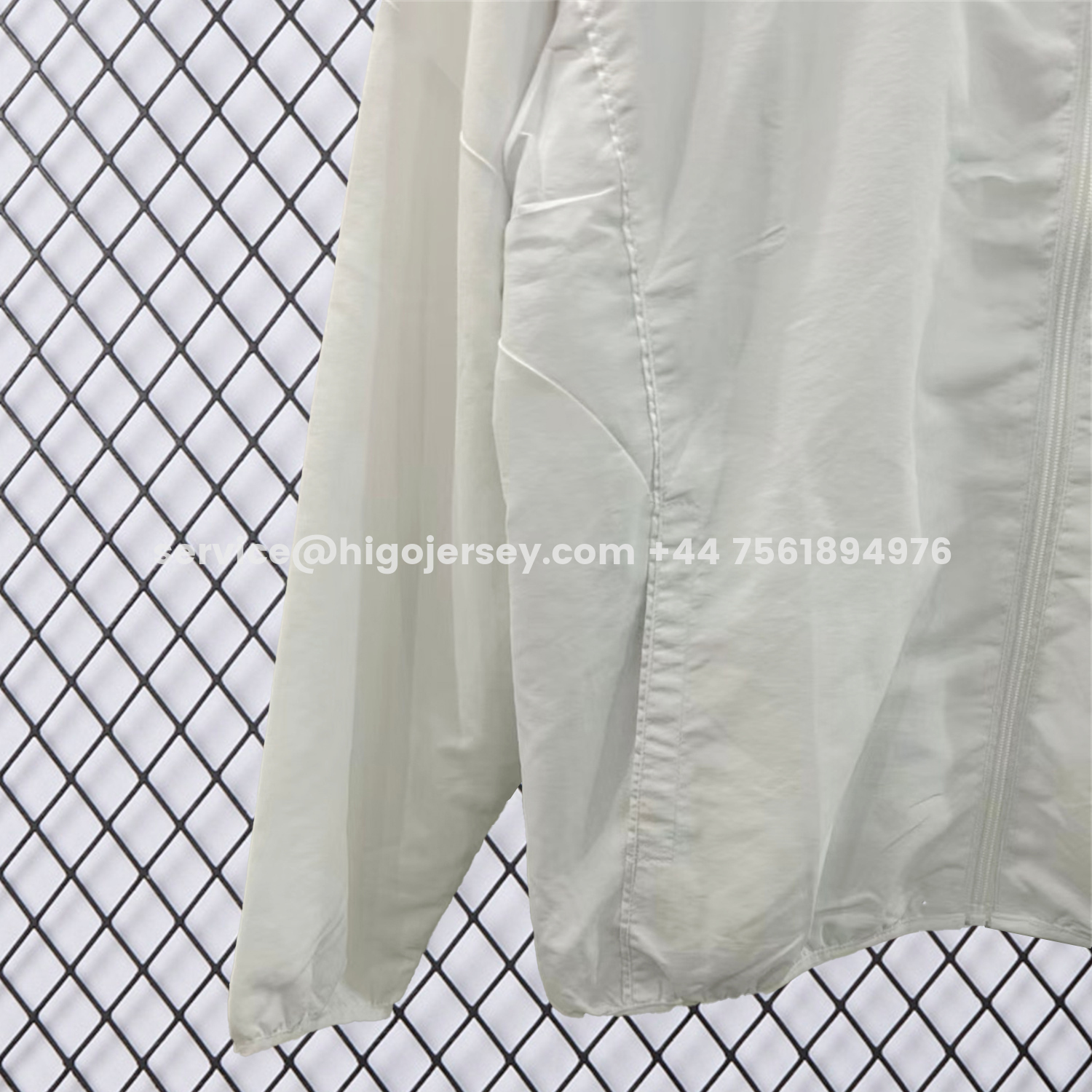 Higojerseys-Real Madrid 25-26 White With Blue Special Windbreaker Jacket