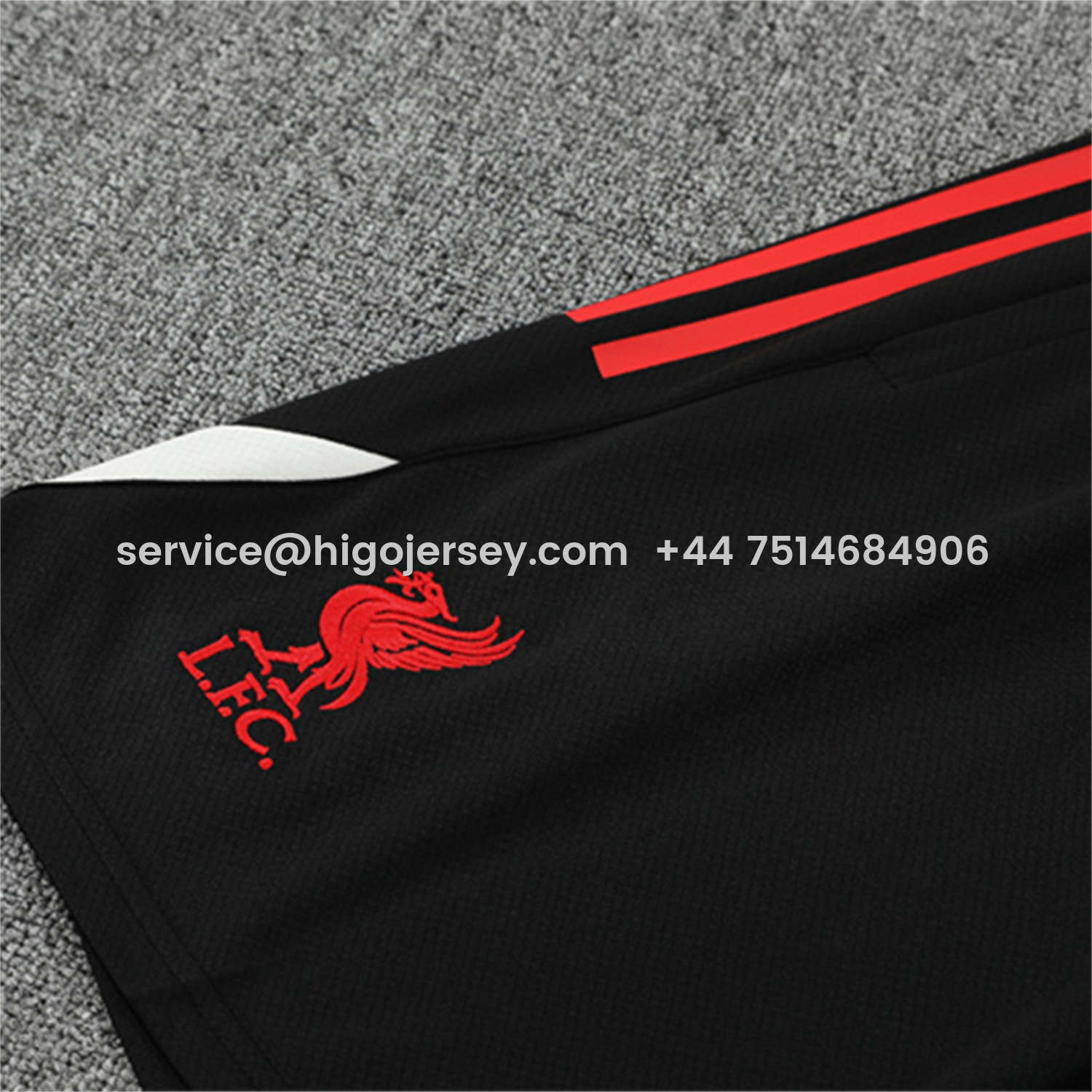 Higojerseys-Arsenal 25-26 Short-Sleeve Training Set - Red Top & Black Shorts