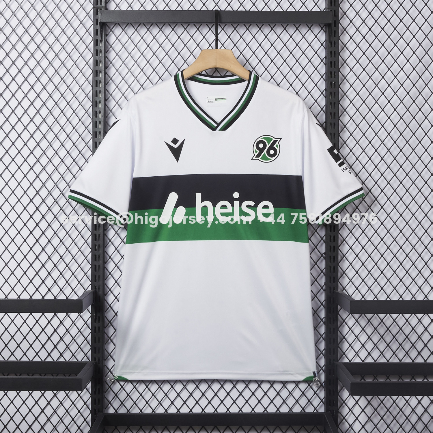 Higojerseys-Hannover 96 25-26 Third White Jersey - Fans Version
