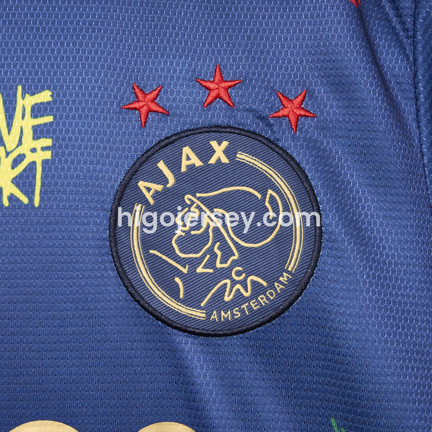 Higojerseys-Ajax x B-O-B Marly 2025-26 40th Blue Special Edition Jersey - Fans Version