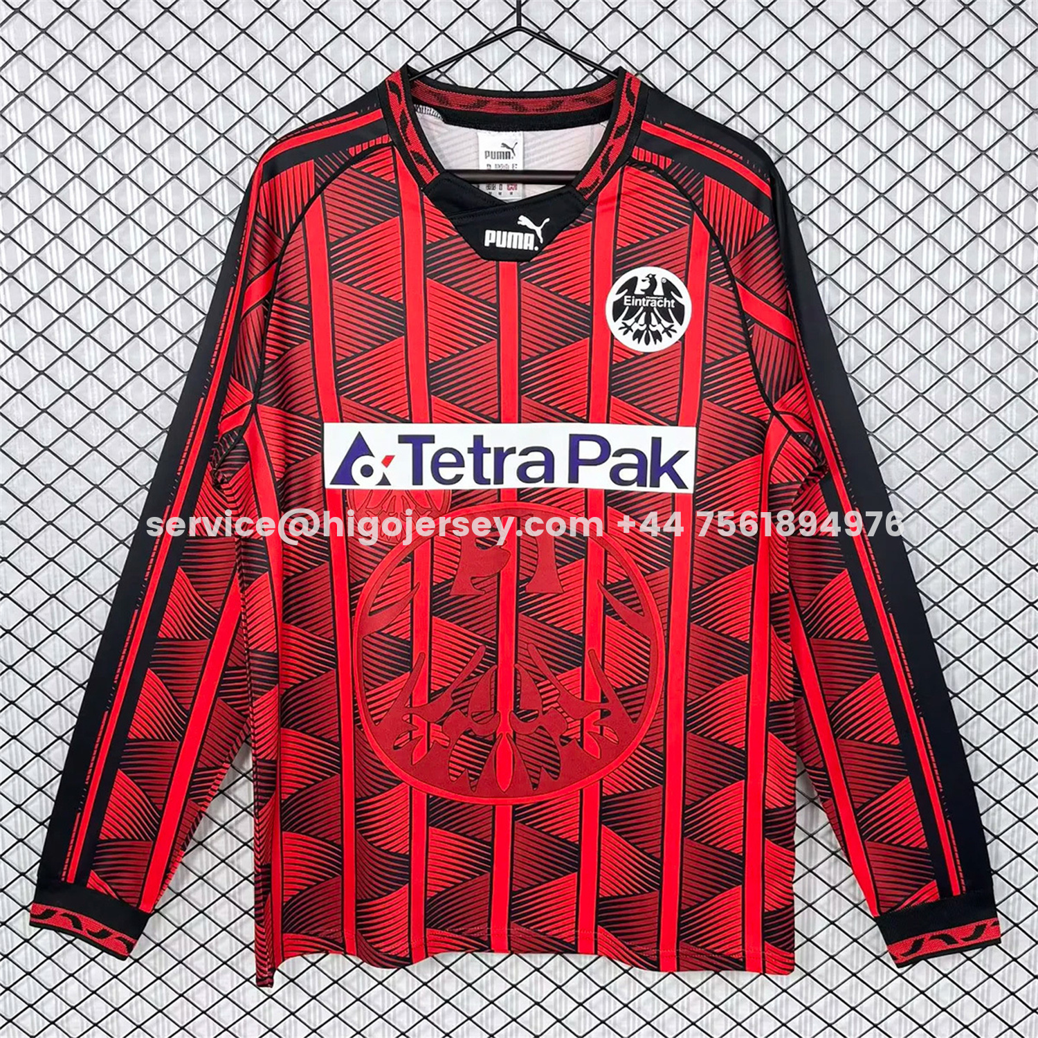 Higojerseys-Retro Frankfurt 1995-96 Home Long Sleeves Jersey