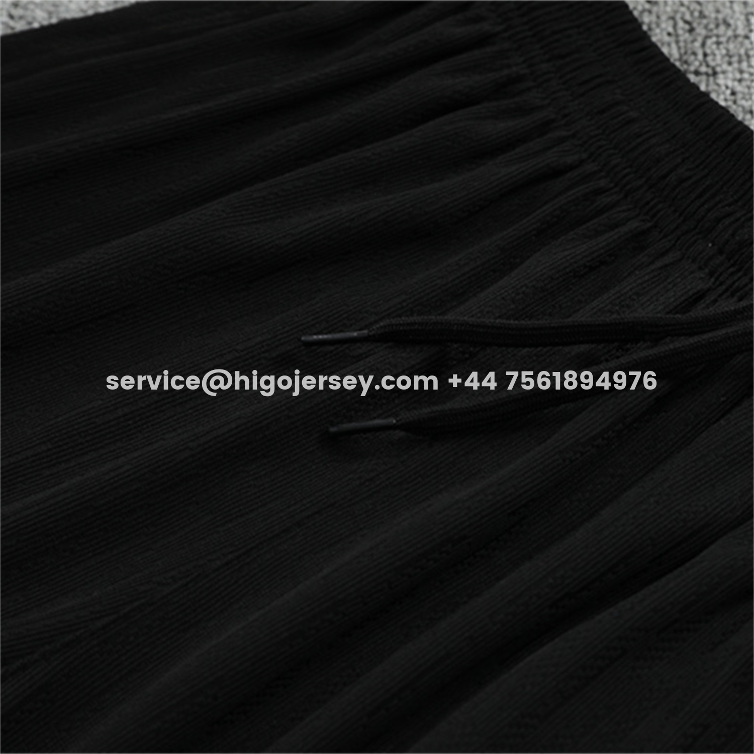 Higojerseys-Paris Saint-Germain PSG 25-26 Jordan Kids Long Sleeve Training Set - Pure Black Top & Pants