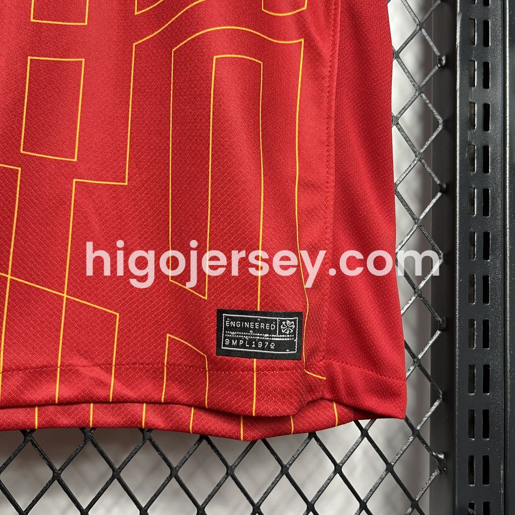 Higojerseys-Liver.pool 24-25 Home Jersey with Golden Champions Patch - Fans Version