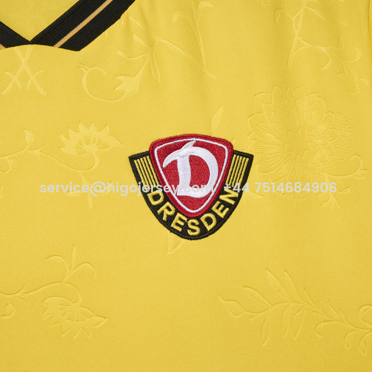 Higojerseys-Dynamo Dresden 25-26 Home Jersey - Fans Version