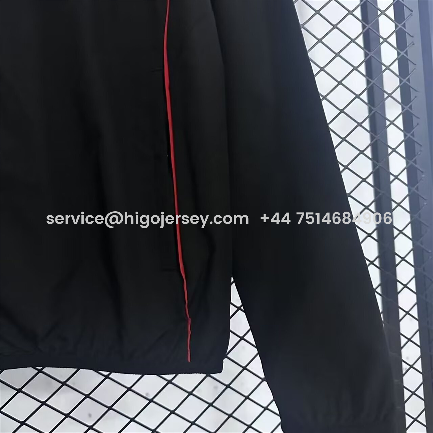 Higojerseys-Ajax 25-26 Training Windbreaker Jacket - Black