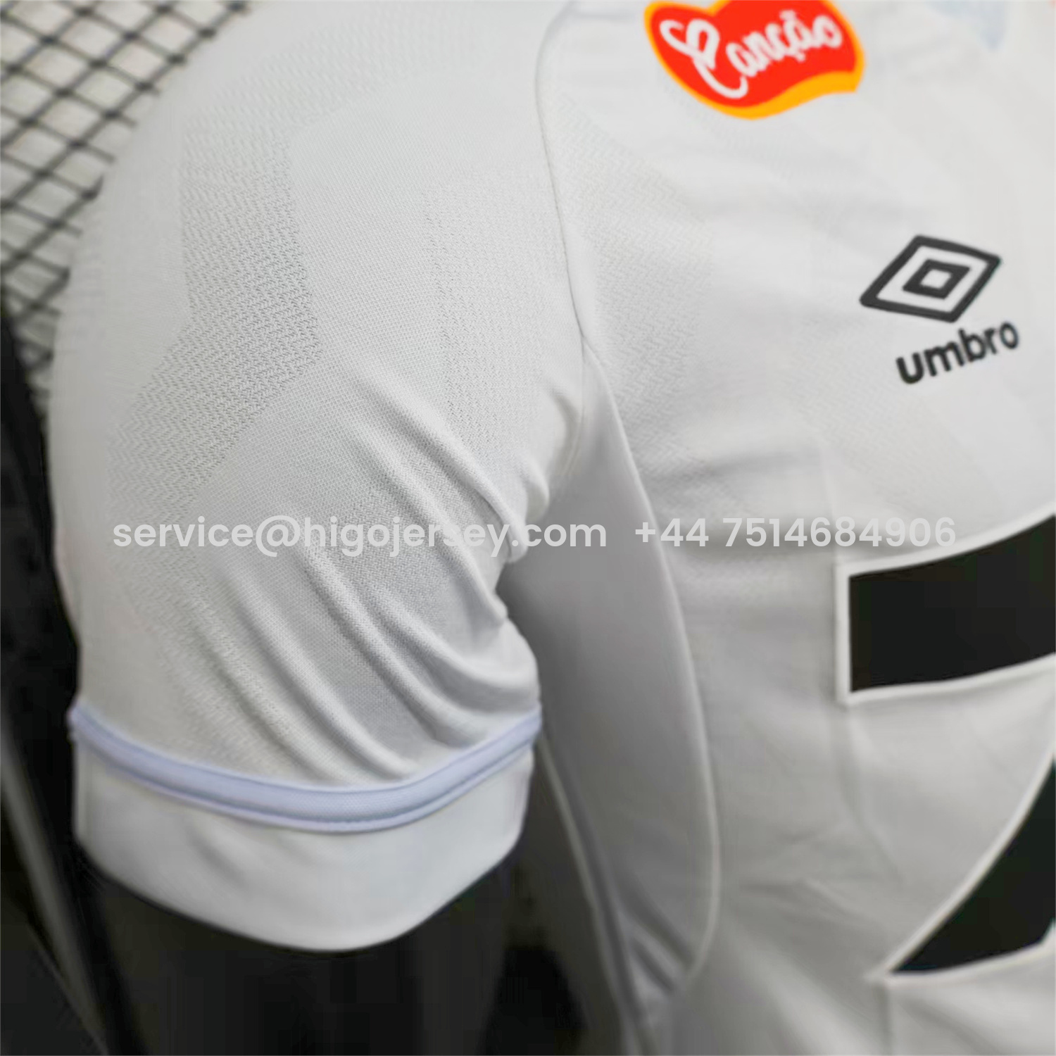 Higojerseys-Santos 2025-26 Home White Jersey With Sponsors - Player Version