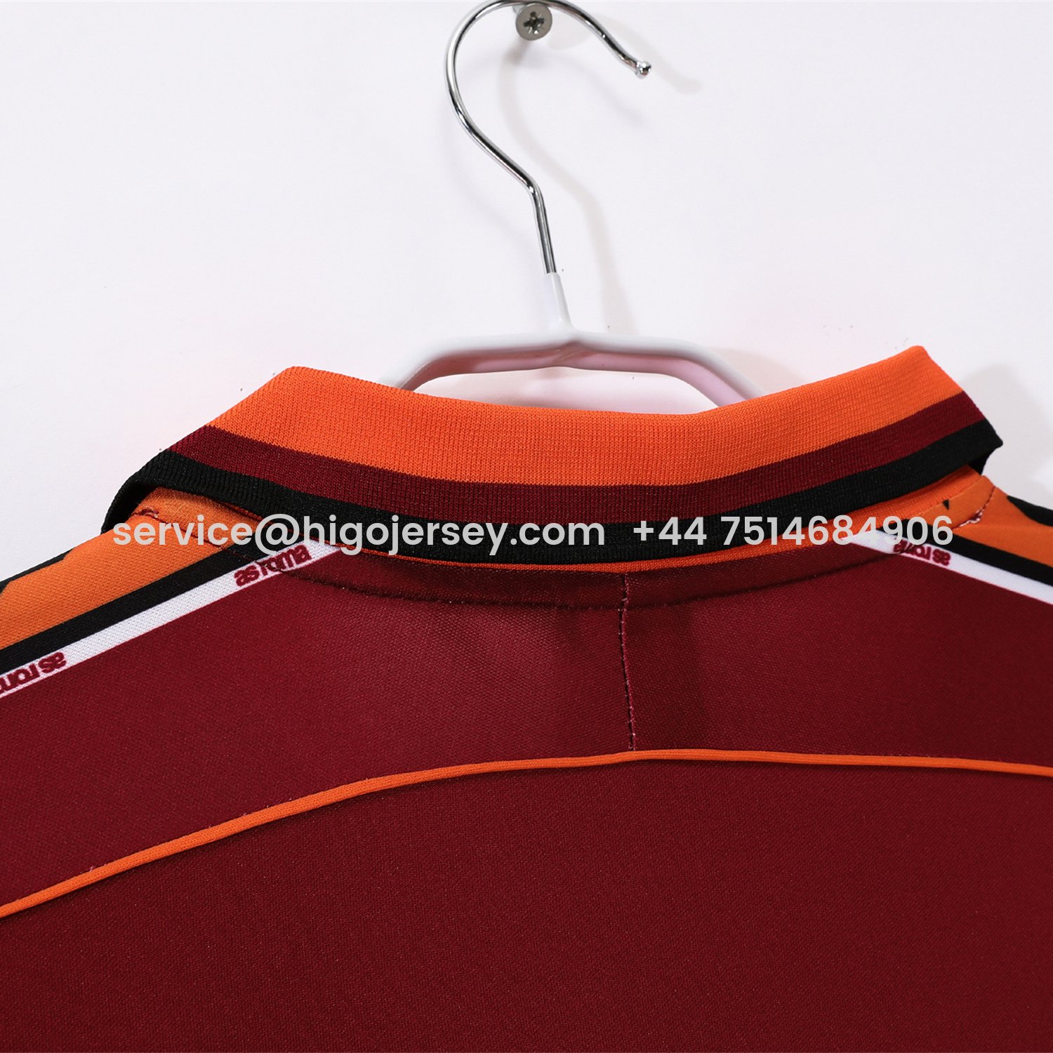 Higojerseys-Retro Roma 1998-99 Home Long Sleeves Jersey