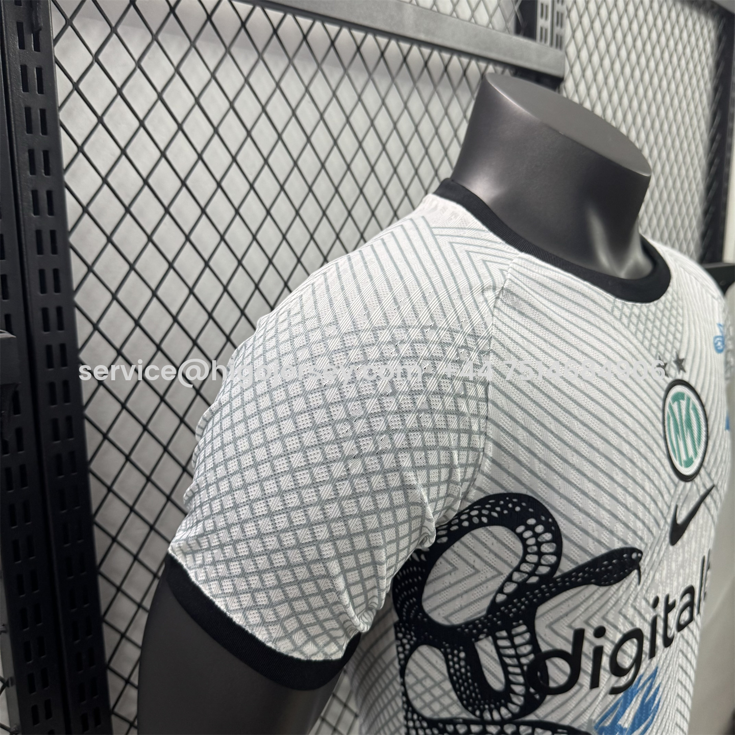 Higojerseys-Inter Milan 25-26 Black Snake Special White Jersey - Player Version