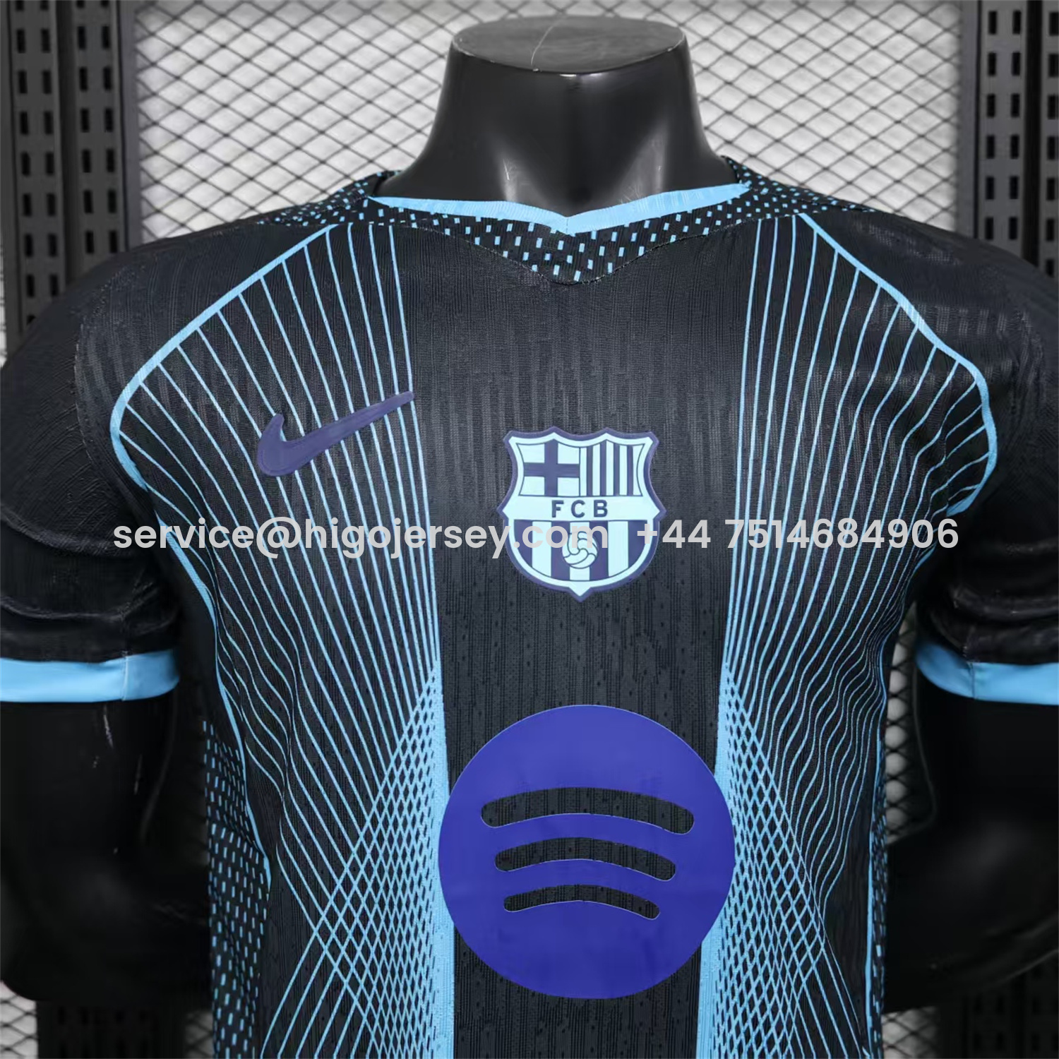 Higojerseys-Barcelona 25-26 T90 Black Special Jersey - Player Version