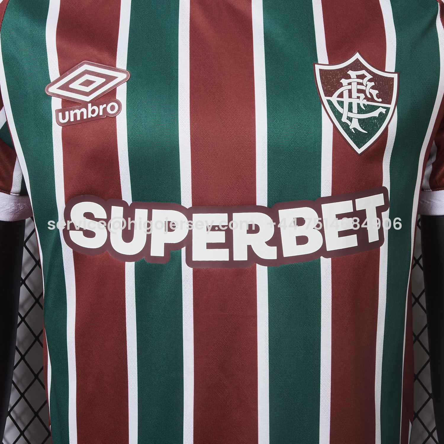 Higojerseys-Fluminense 25-26 Home Jersey With Chest Sponsor - Player Version