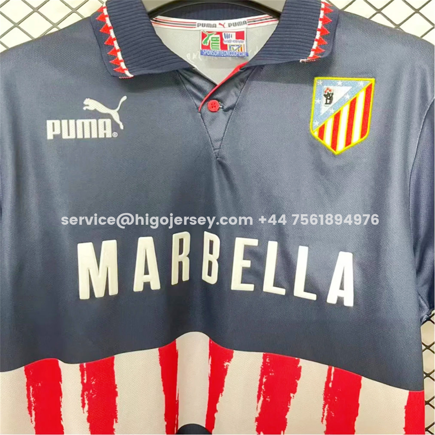 Higojerseys-Retro Atletico Madrid 1997-98 Away Jersey