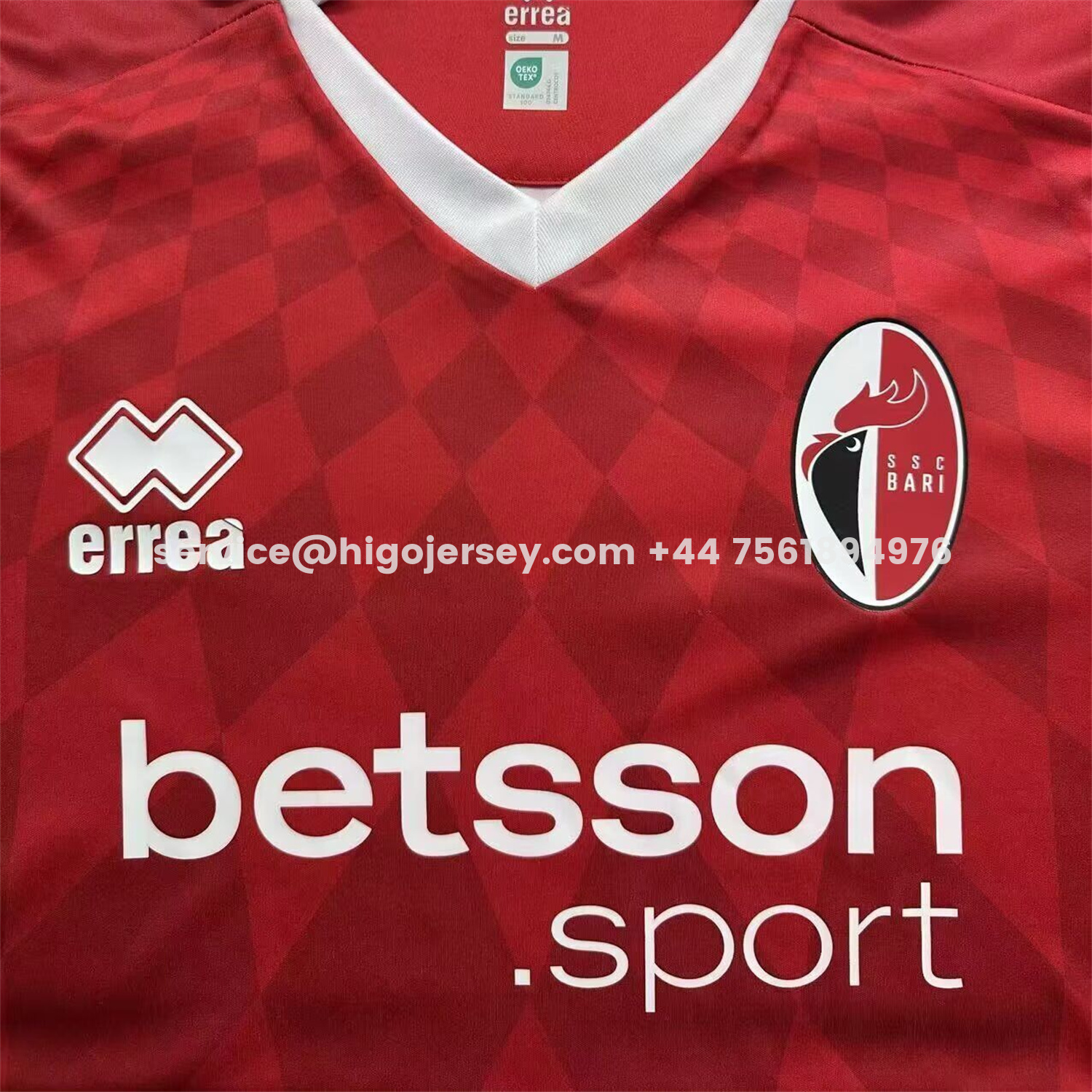 Higojerseys-SSC Bari 25-26 Away Red Jersey - Fans Version