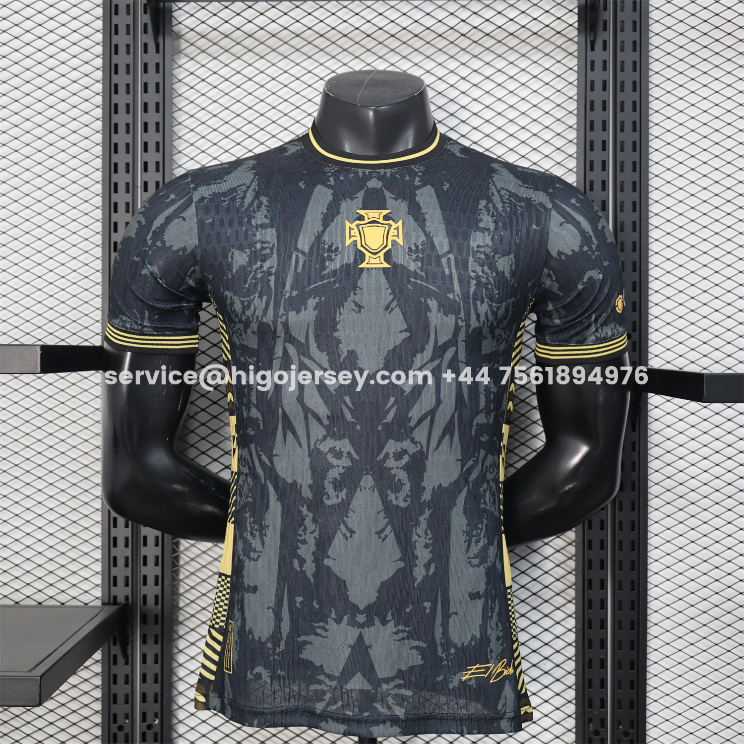 Higojerseys-Portugal 2026 COMMA Black CR7 Special Jersey - Player Version