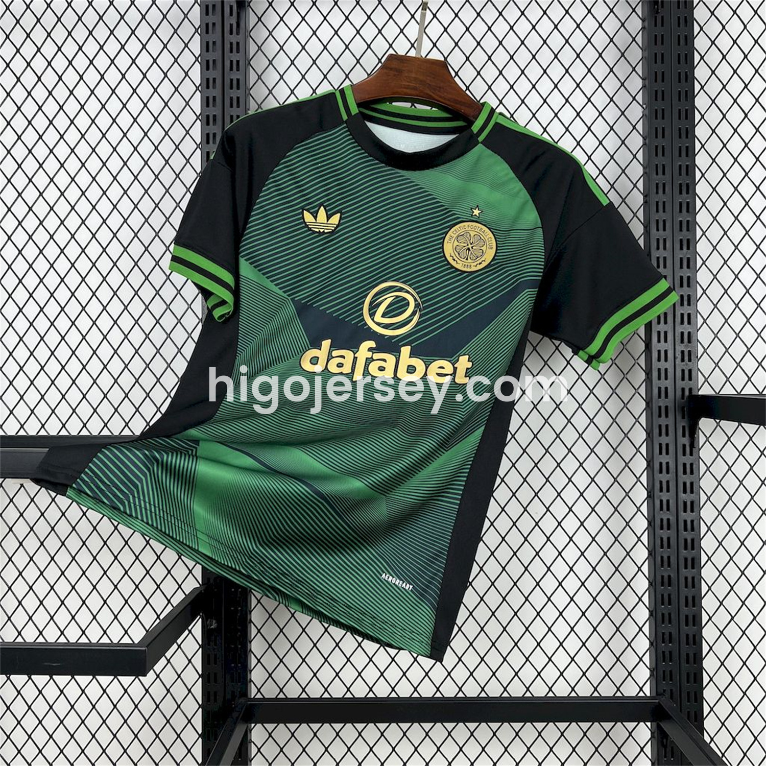 Higojerseys-Celtic 25-26 Green Lines Special Edition Jersey - Fans Version