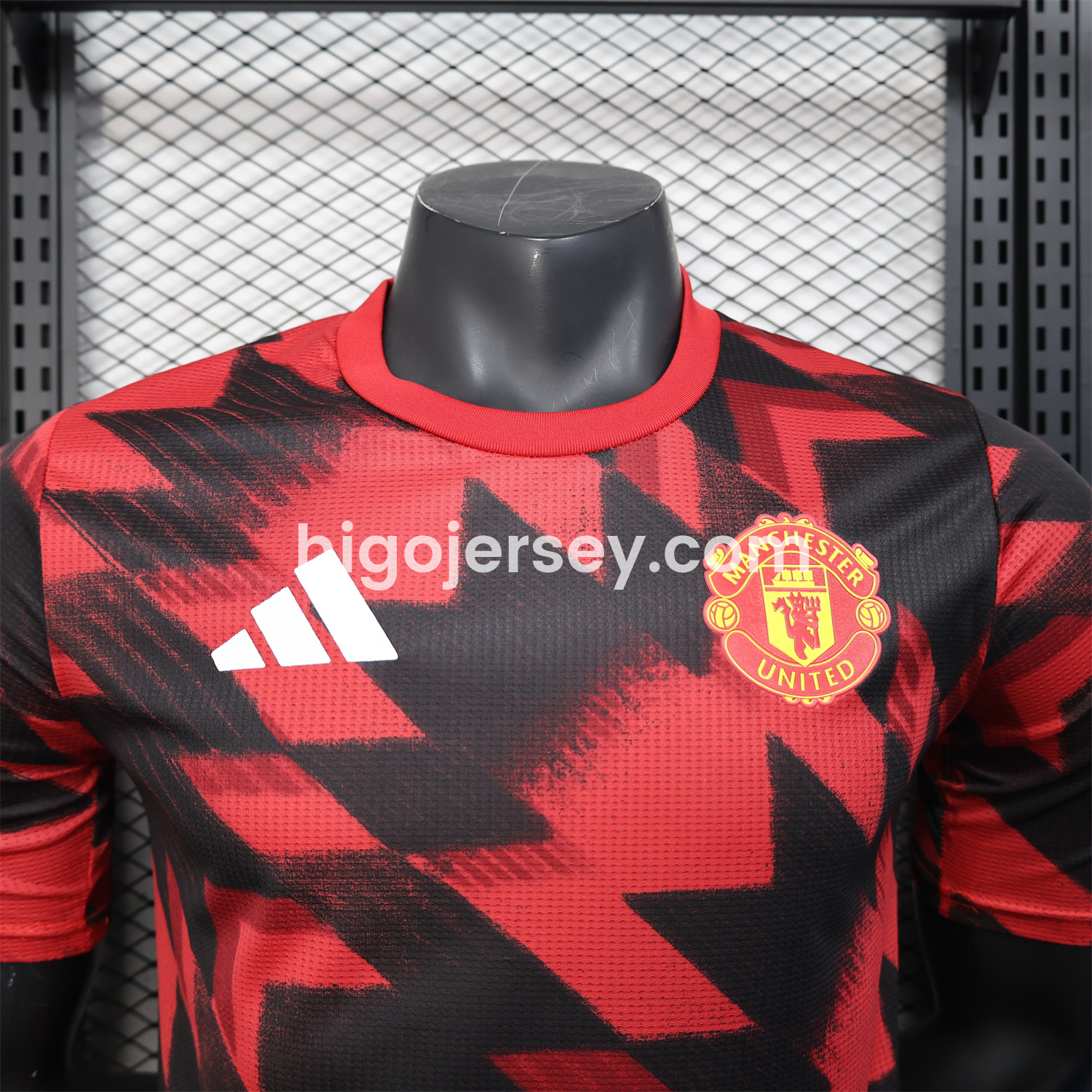 Higojerseys-Manchester United 25-26 Red Pre-match Training Jersey - Player Version