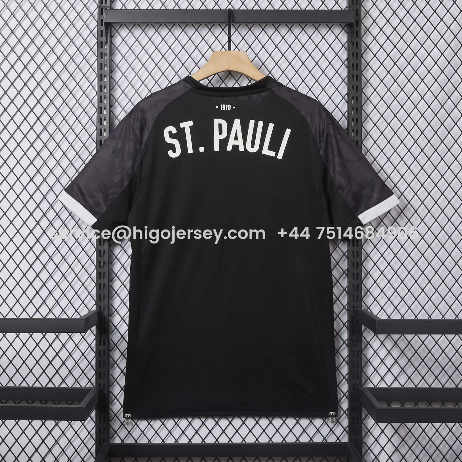 Higojerseys-St. Pauli 25-26 Third Black Jersey - Fans Version
