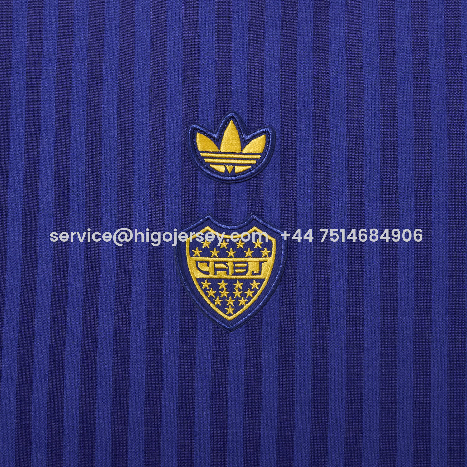 Higojerseys-Boca 25-26 Originals Terrace Icon Blue Polo Jersey