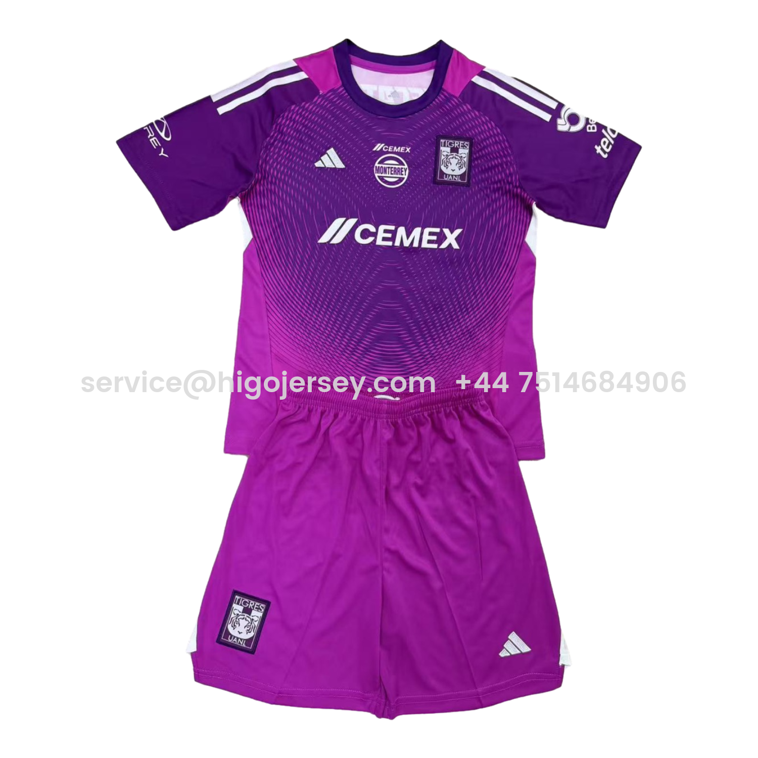 Higojerseys-Tigres UANL 25-26 Purple Goalkeeper Men's Adult Jersey Set - Fans Version