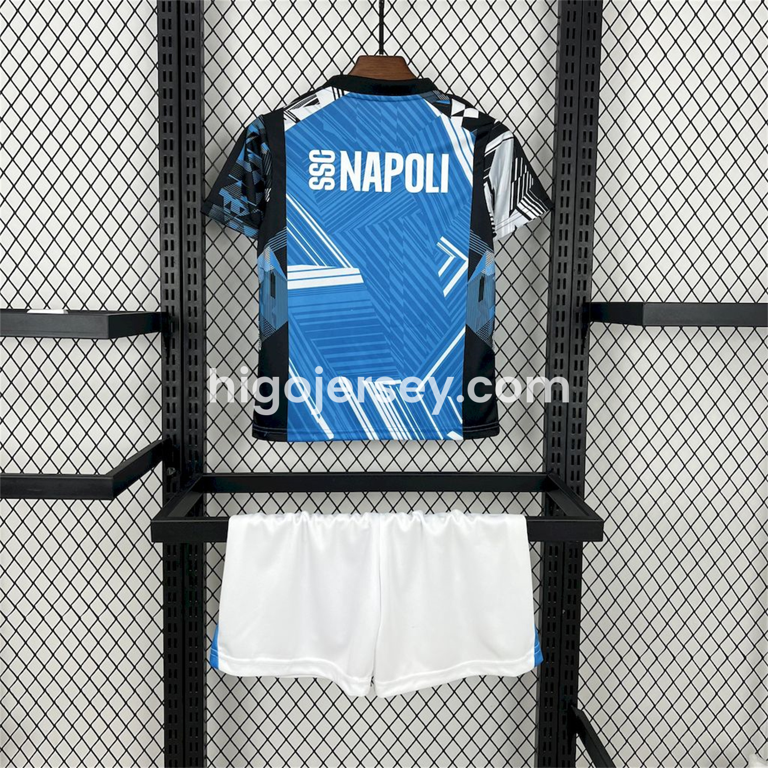 Higojerseys-Napoli 24-25 Pre-Match Training Kids Kit