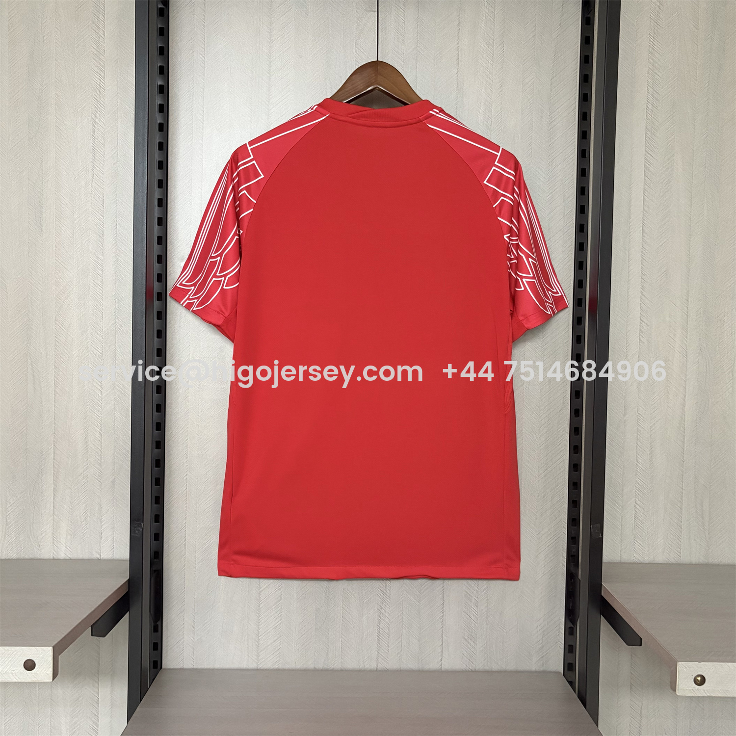 Higojerseys-Paris Saint-Germain PSG 25-26 Red Training Jersey - Fans Version