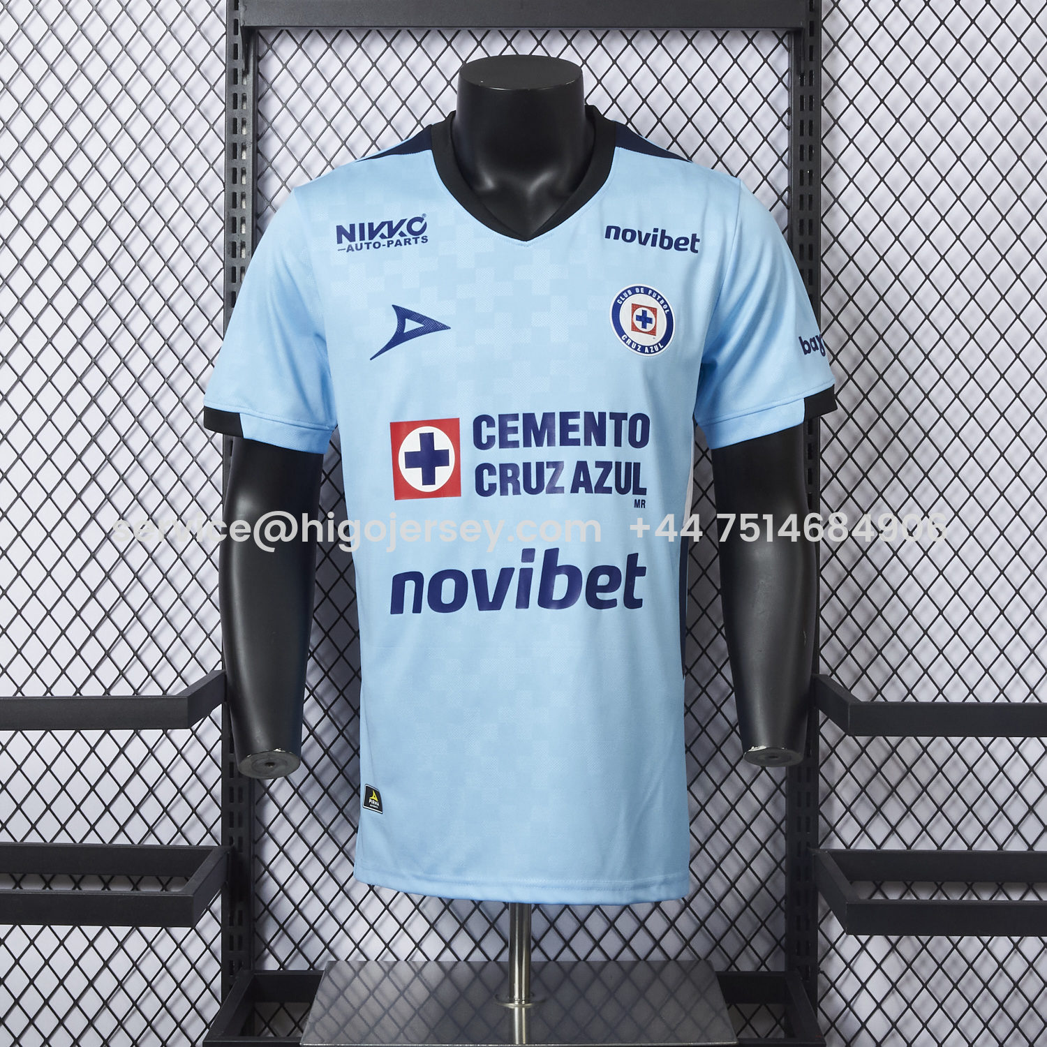 Higojerseys-Cruz Azul 25-26 Goalkeeper Blue Jersey - Player Version