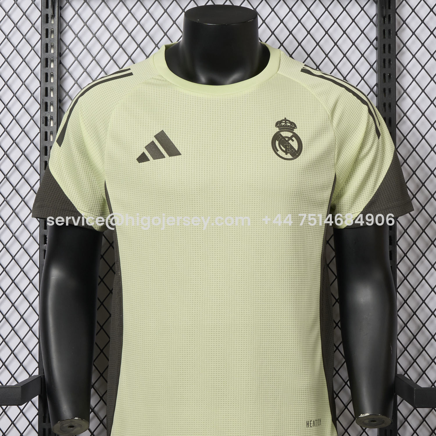 Higojerseys-Real Madrid 25-26 Light Green Training Jersey - Player Version
