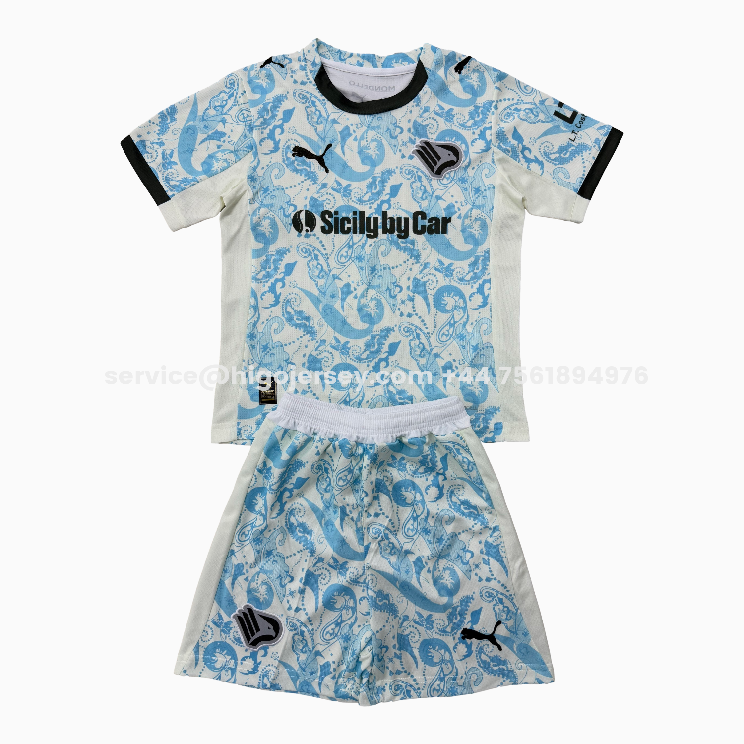 Higojerseys-Palermo 25-26 Third Kids Kit