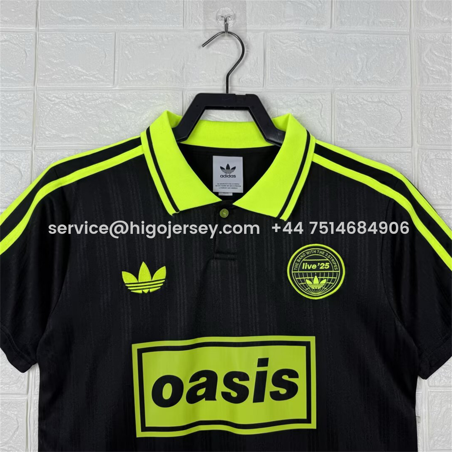 Higojerseys-Bohemian 25-26 Oasis Originals Tour Black And Green Jersey - Fans Version